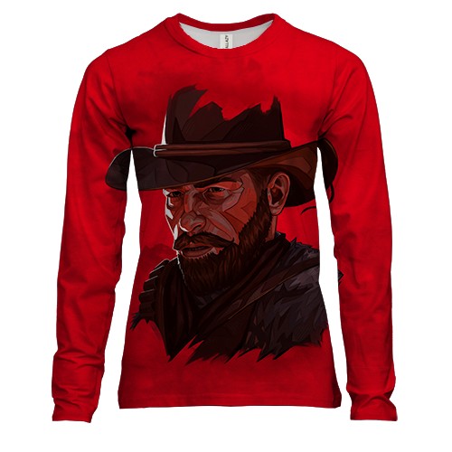 Женский 3D лонгслив Артур Морган