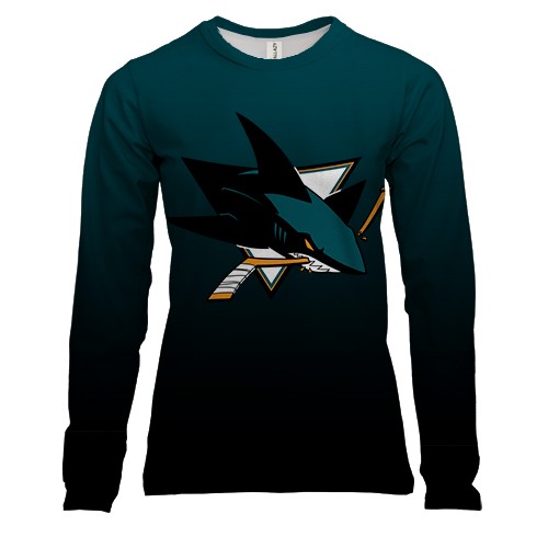 Жіночий 3D лонгслів San Jose Sharks