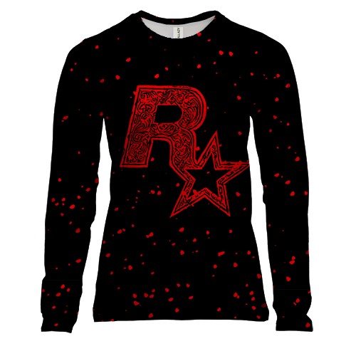 Женский 3D лонгслив Rockstar