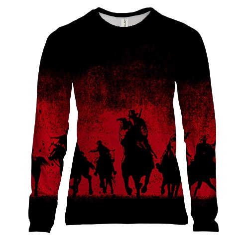 Женский 3D лонгслив RDR2