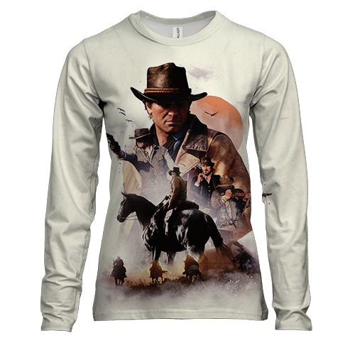 Женский 3D лонгслив Red Dead Redemption ART