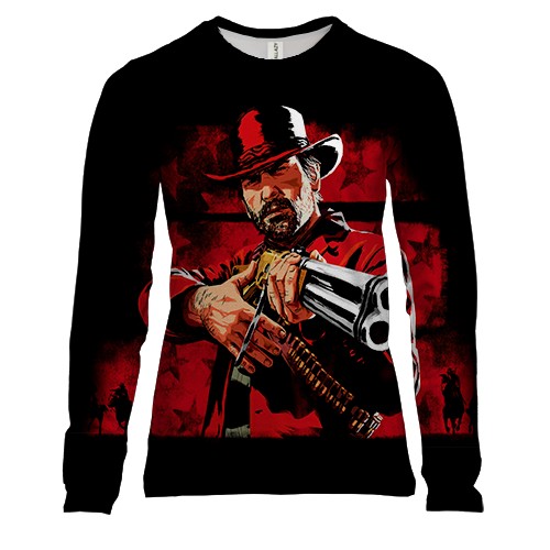 Женский 3D лонгслив Red Dead Redemption
