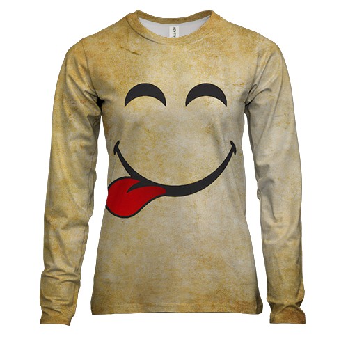 Жіночий 3D лонгслів "Ми на позитиві"