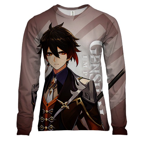 Жіночий 3D лонгслів Genshin Impact - ЧЖУН ЛІ