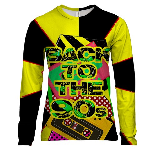 Жіночий 3D лонгслів Back to the 90