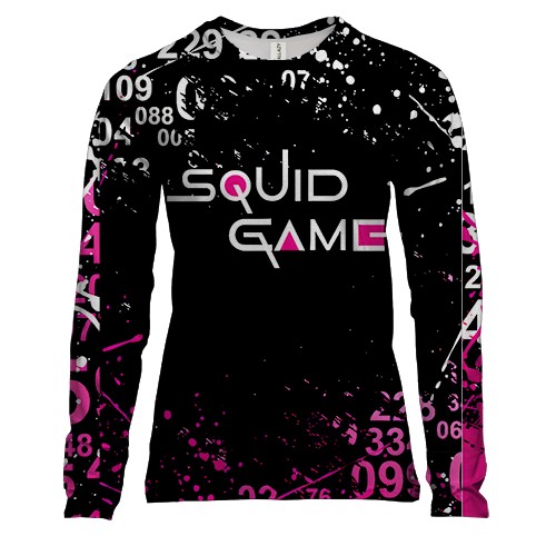 Женский 3D лонгслив Игра в Кальмара - Squid game