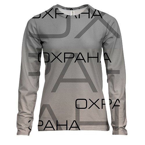 Жіночий 3D лонгслів для охоронця