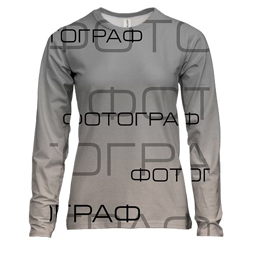 Жіночий 3D лонгслів для фотографів "фотограф"