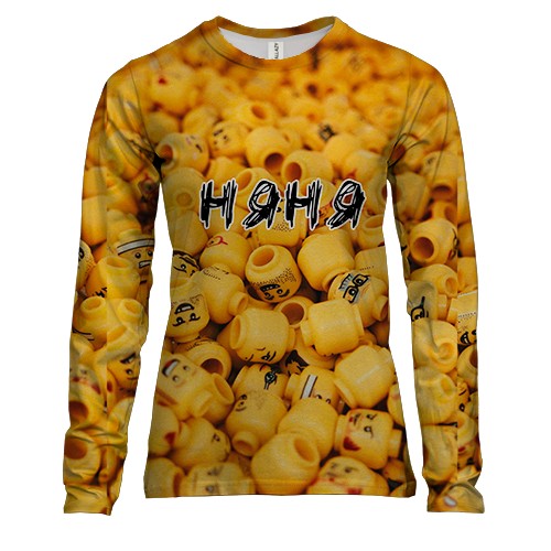 Жіночий 3D лонгслів для няні