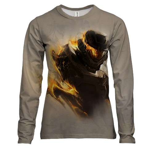 Женский 3D лонгслив Halo Reach