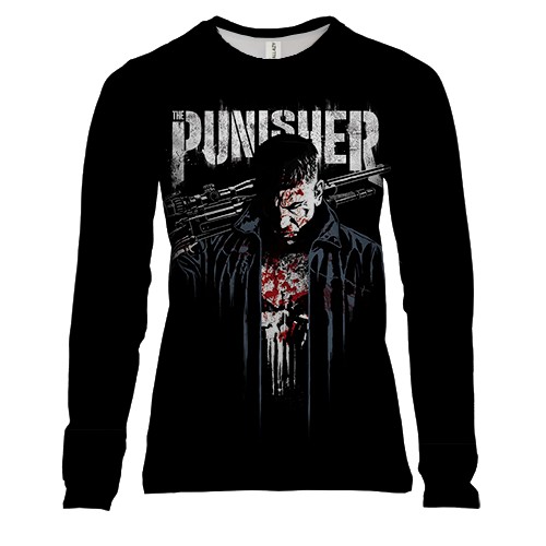 Женский 3D лонгслив "Каратель" (2)