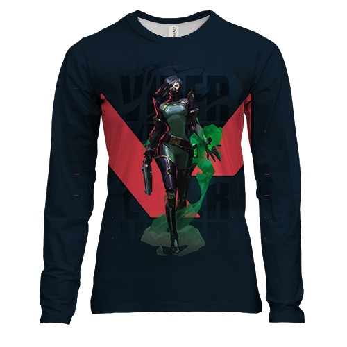 Женский 3D лонгслив VALORANT Viper