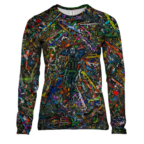 Женский 3D лонгслив Скины CSGO