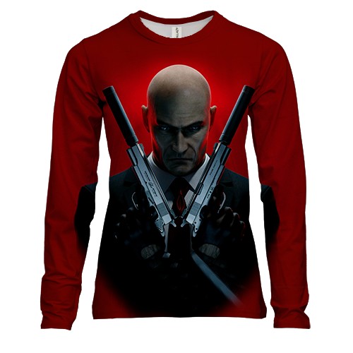 Женский 3D лонгслив Hitman Absolution