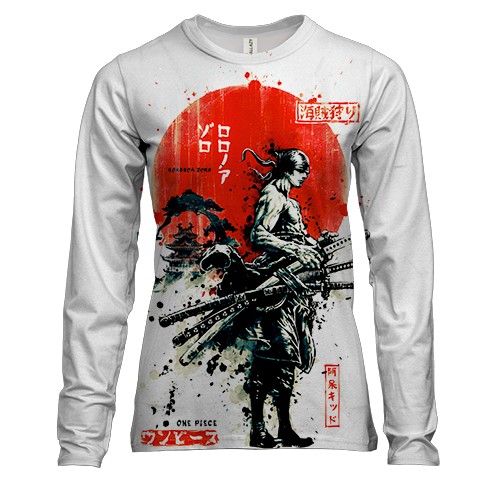 Жіночий 3D лонгслів One Piece Zoho Samurai