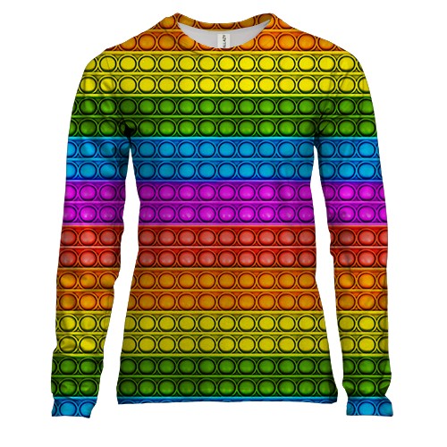 Женский 3D лонгслив POP it! (2)