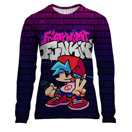 Жіночий 3D лонгслів Friday Night Funkin
