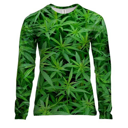 Жіночий 3D лонгслів Ganja