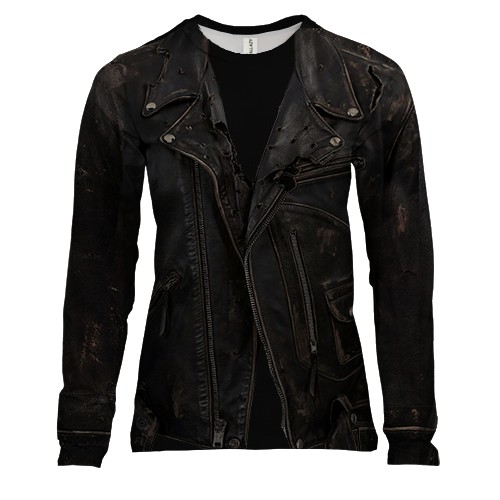 Жіночий 3D лонгслів косуха Термінатора