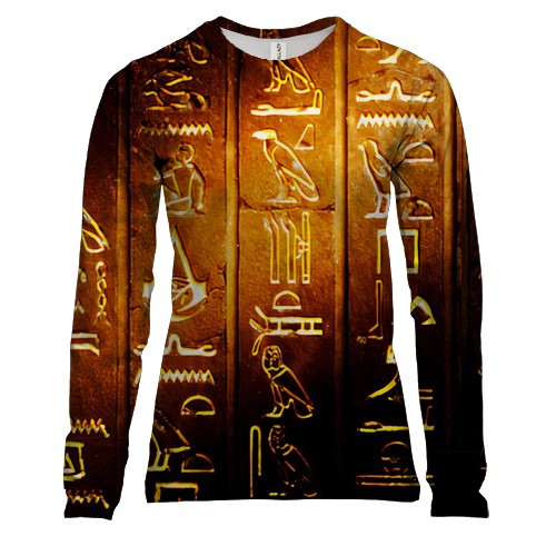 Женский 3D лонгслив Assassin’s Creed (глифы)