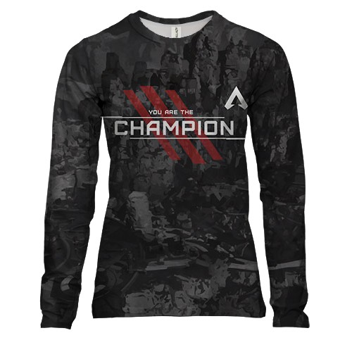 Жіночий 3D лонгслів You Are The Champion APEX Legends