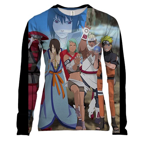 Женский 3D лонгслив Naruto`s comand 11