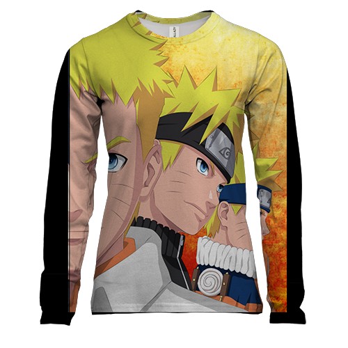 Женский 3D лонгслив Naruto and Sasuke 12