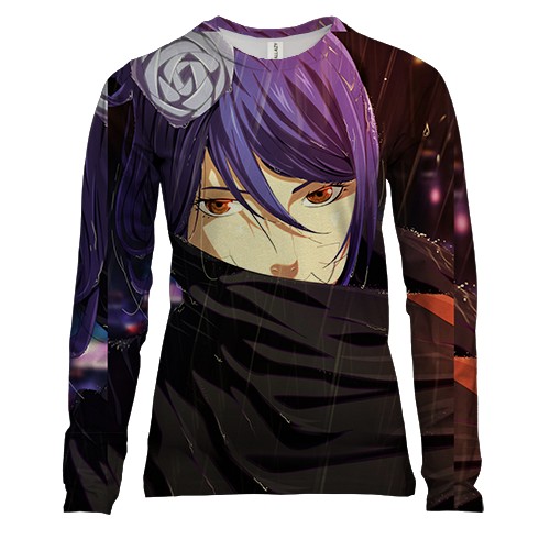 Жіночий 3D лонгслів Naruto characters 34