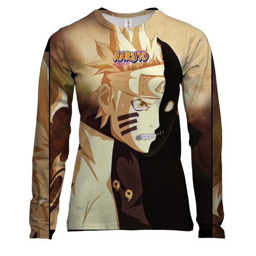 Женский 3D лонгслив Naruto and Sasuke 10