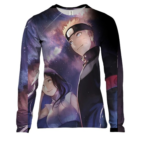 Женский 3D лонгслив Naruto and Hinata