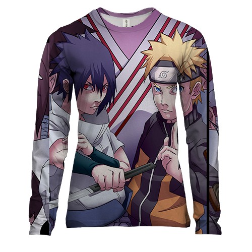Женский 3D лонгслив Naruto`s comand 5
