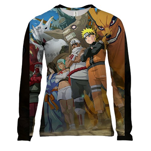 Женский 3D лонгслив Naruto`s comand 6
