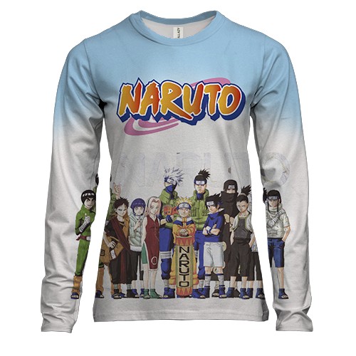 Женский 3D лонгслив Naruto`s comand 3