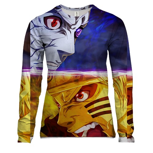 Жіночий 3D лонгслів Naruto and Sasuke 5