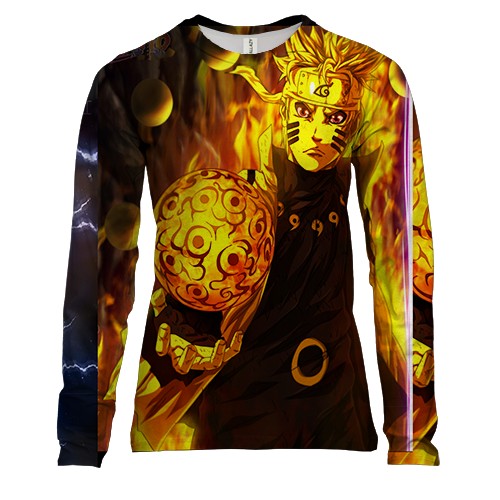 Женский 3D лонгслив Naruto and Sasuke 3