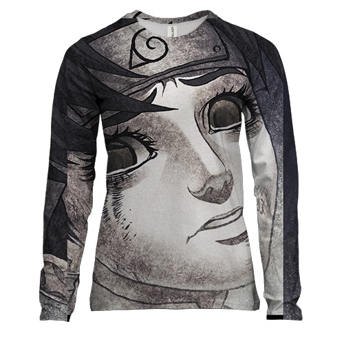 Женский 3D лонгслив Naruto character 19