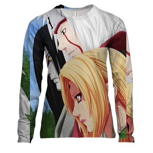 Жіночий 3D лонгслів Naruto characters 13