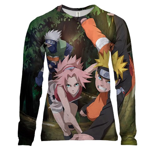 Женский 3D лонгслив Naruto`s comand 2