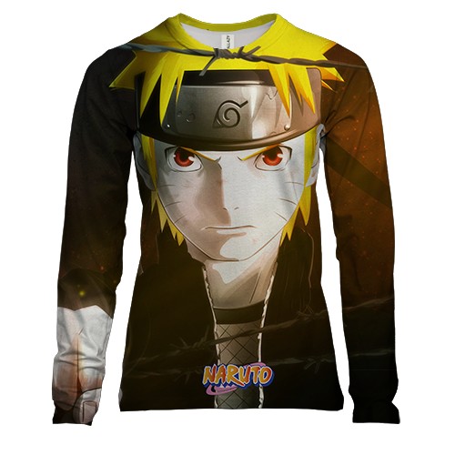 Женский 3D лонгслив Naruto power