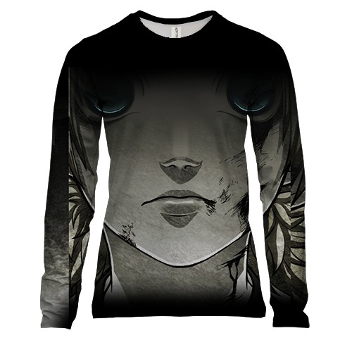 Женский 3D лонгслив Naruto character 6