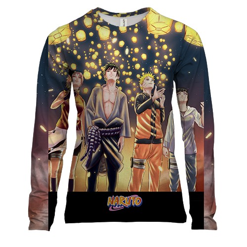 Женский 3D лонгслив Naruto`s comand