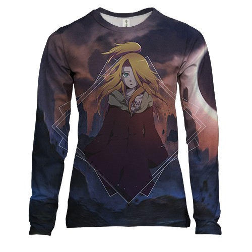 Женский 3D лонгслив Naruto character