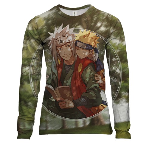Женский 3D лонгслив Naruto and Jiraiya