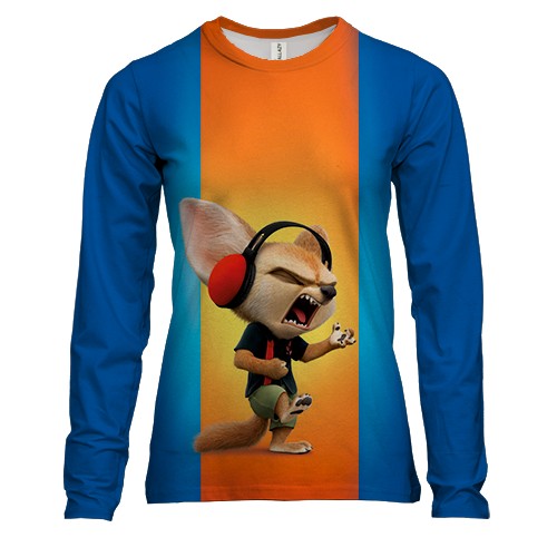 Жіночий 3D лонгслів Zootopia