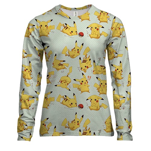 Жіночий 3D лонгслів з Пікачу