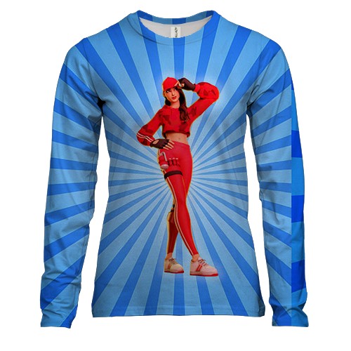 Жіночий 3D лонгслів Fortnite Girl