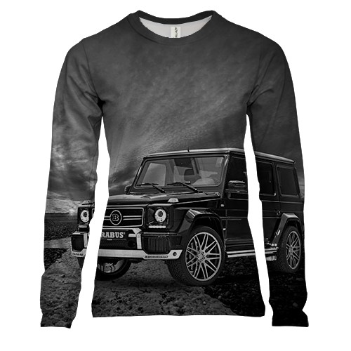 Женский 3D лонгслив Mercedes-Benz G (Гелендваген)