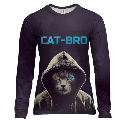 Женский 3D лонгслив CAT-BRO