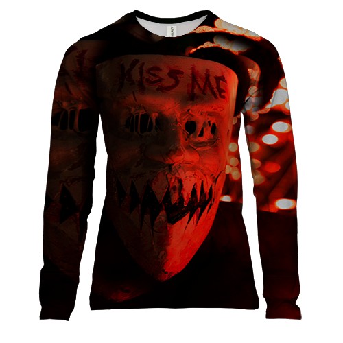 Жіночий 3D лонгслів Kiss me