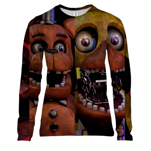 Женский 3D лонгслив Halloween masks